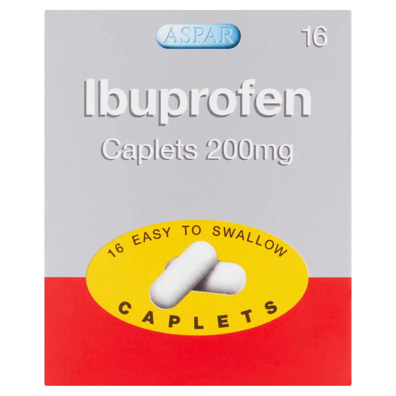 Aspar Caplets Ibuprofen 16 Caplets | High Quality Health & Wellbeing Product Online - Product Image Aspar Caplets Ibuprofen 16 Caplets | High Quality Health & Wellbeing Product Online - Product Image